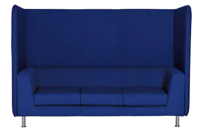 ND 103 AKU trojkřeslo čalouněné, koženka SK 10 tm.modrá